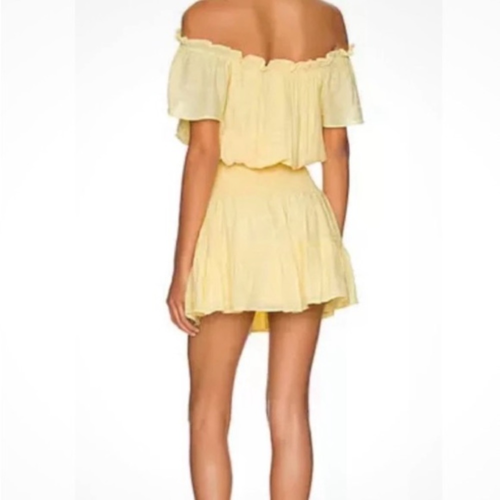 BCBG Generation Small Women Textured Off-The-Shoulder‎ Dress Color Yellow